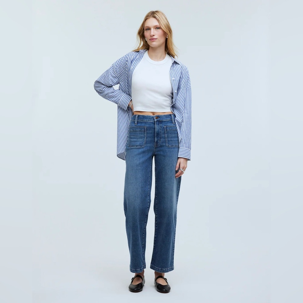 Madewell Blue Flare & Wide Leg Jeans